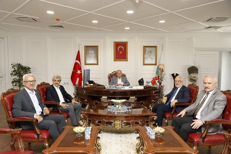 SAADET PARTİSİ SAMSUN MİLLETVEKİLİ KARAMAN BAŞKAN DEMİRTAŞ’I MAKAMINDA ZİYARET ETTİ