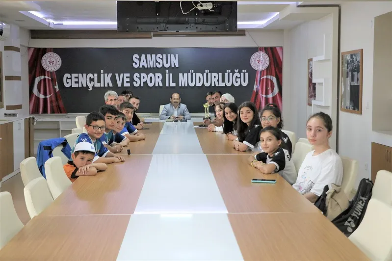 Başarılı sporculardan İl Müdürümüze ziyaret