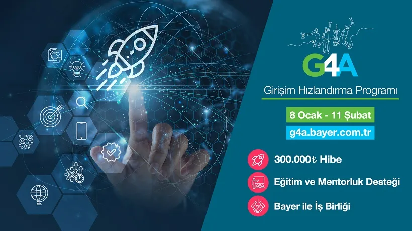 Bayer’in G4A Girişim Hızlandırma Programı’na Başvurular 8 Ocak’ta Başlıyor!