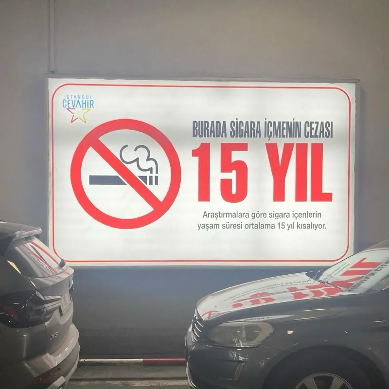  İSTANBUL CEVAHİR 9 ŞUBAT DÜNYA SİGARAYI BIRAKMA GÜNÜNE DİKKAT ÇEKİYOR