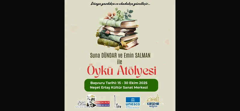 Kırşehir Belediyesi Öykü Atölyesi Başvuruları Başlıyor