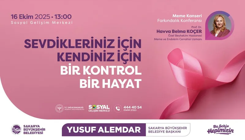 Meme kanseri farkındalık konferansı 16 Ekim