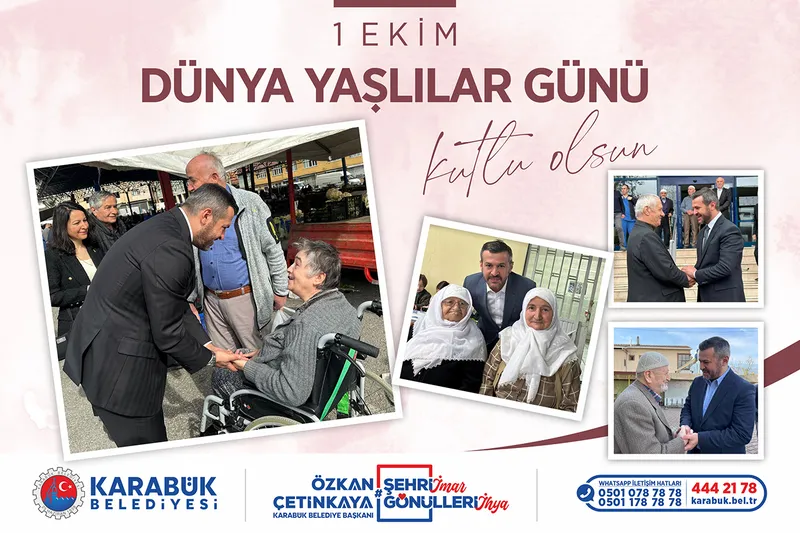 Kıymetli Büyüklerimizin 1 Ekim Dünya Yaşlılar Günü’nü Kutluyoruz