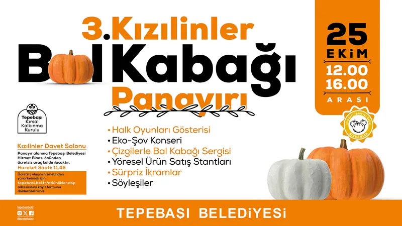 Kızılinler Bal Kabağı Panayırı 25 Ekim