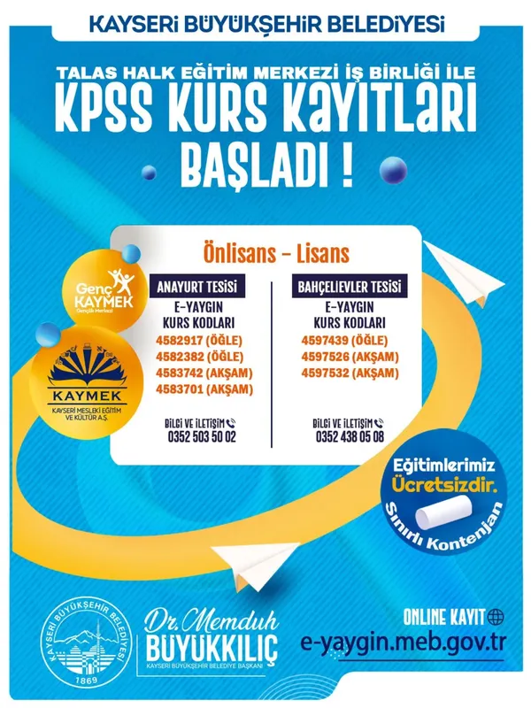 KAYMEK ve Talas Halk Eğitim