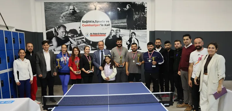 Pamukkale Belediyesi Personel Masa Tenisi Turnuvası Tamamlandı