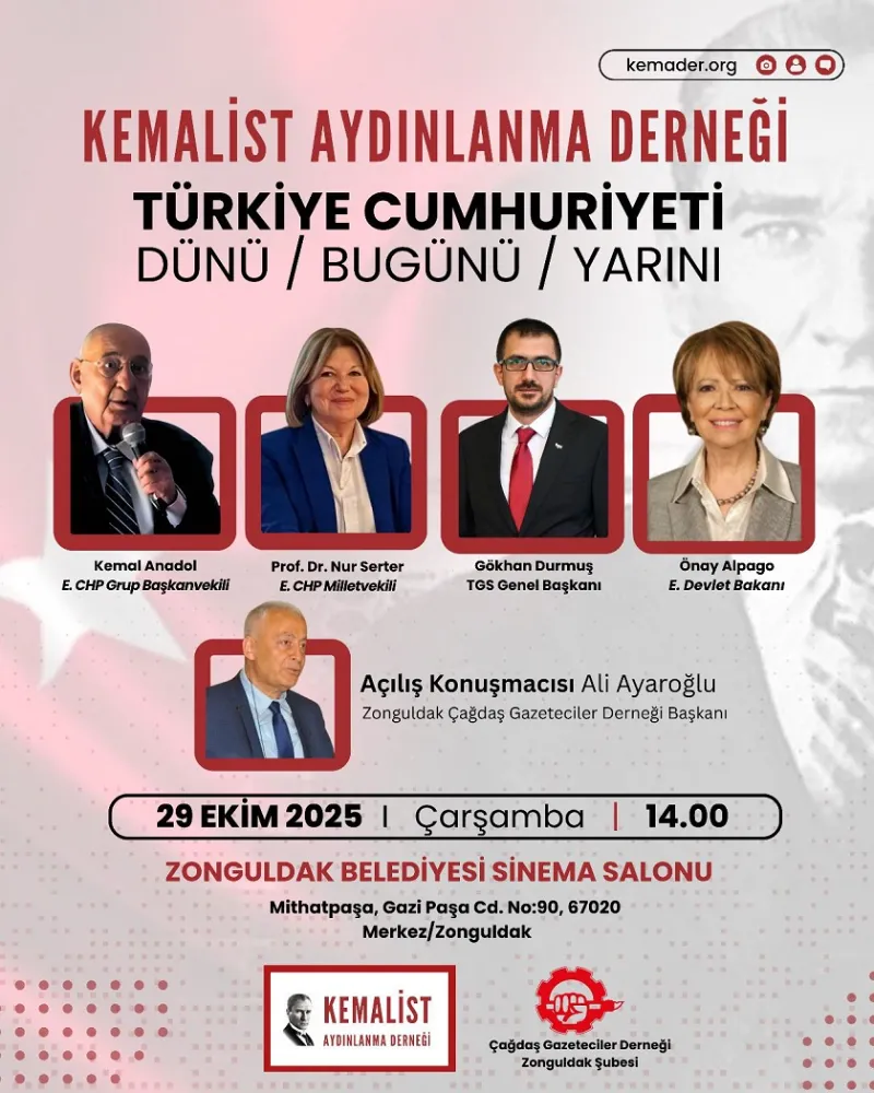 Kemalist Aydınlanma Derneği, Cumhuriyet’in 102. Yılını Düzenleyeceği Etkinliklerle Kutlayacak!