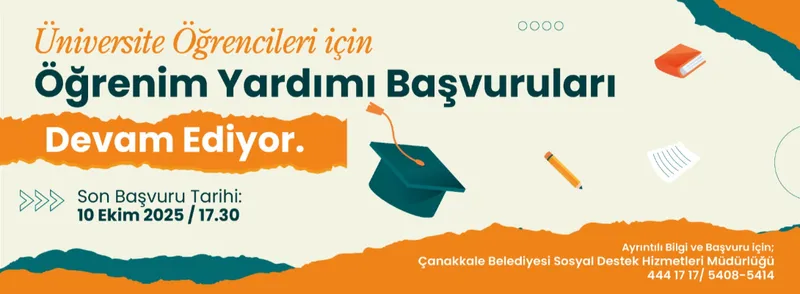 Üniversite Öğrencileri için Öğrenim Yardımı Başvuruları Devam Ediyor…