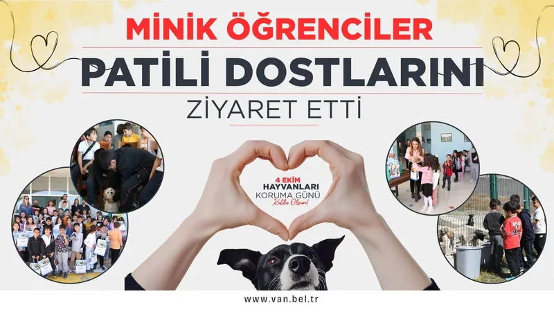 MİNİK ÖĞRENCİLER, PATİLİ DOSTLARINI ZİYARET ETTİ
