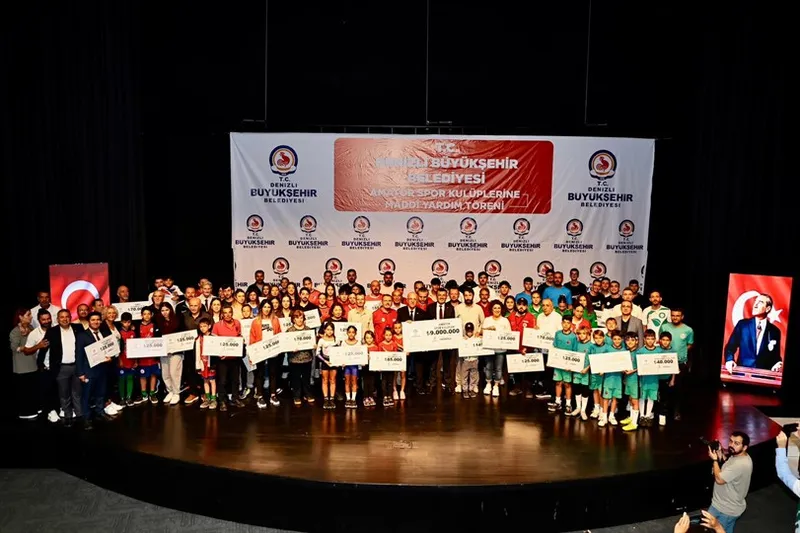 Denizli Büyükşehir’den amatör spor kulüplerine 9 Milyon TL destek