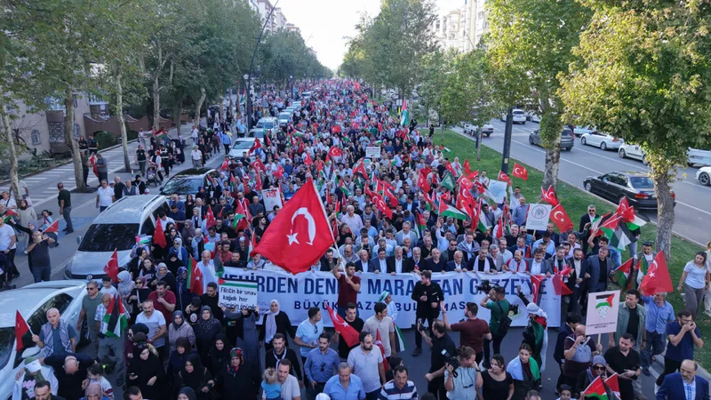 Kahramanmaraş Gazze İçin Tek Yürek Oldu