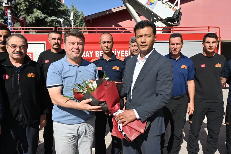 Aksaray Belediye Başkanı Dinçer, İtfaiye Müdürlüğü