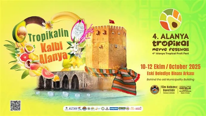4. Alanya Tropikal Meyve Festivali 10-12 Ekim