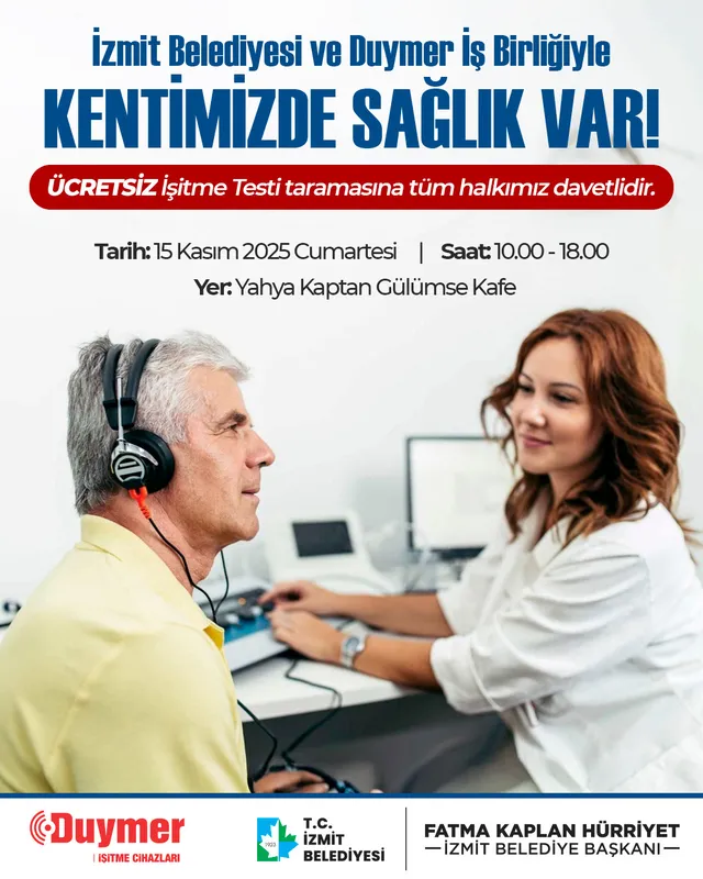 İzmit Belediyesi Ücretsiz İşitme Testi Hizmeti Başlatıyor