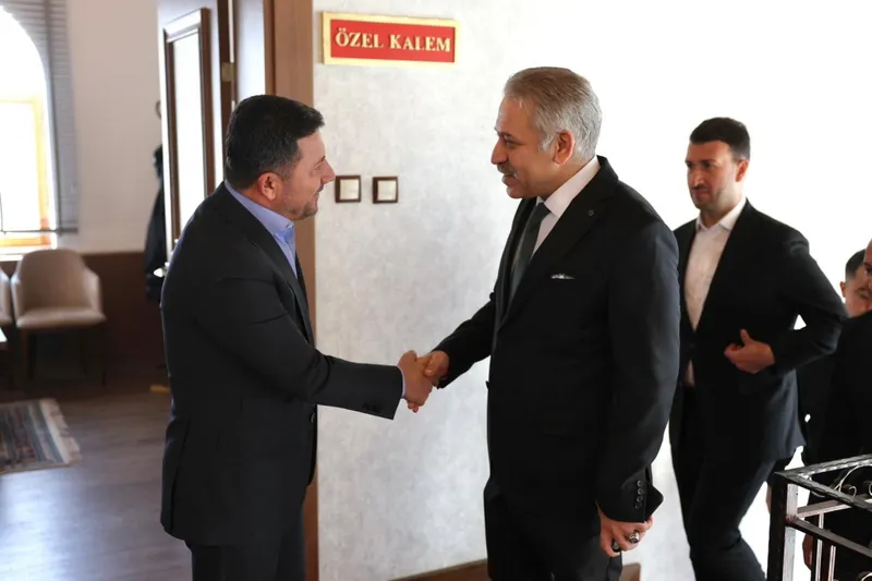 Nevşehir Belediye Başkanı Rasim Arı, İl Emniyet Müdürü Serkan Karaman