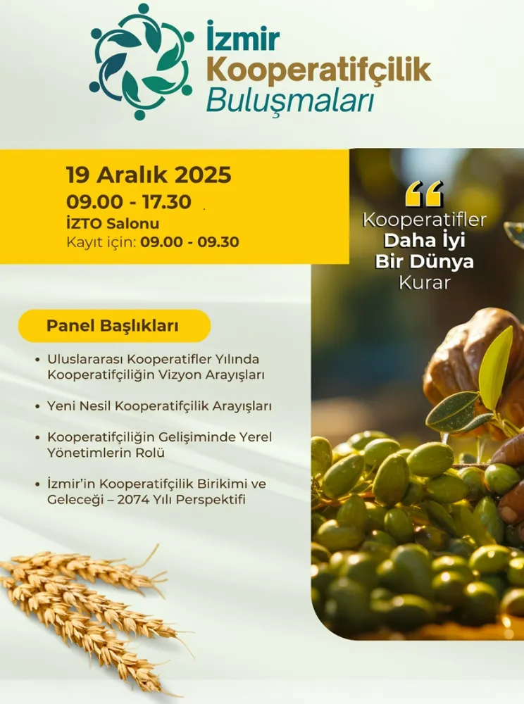 İzmir Kooperatifçilik Buluşmaları 19 Aralık’ta