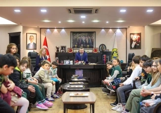Başkan Görkem Duman, Bucalı Çocukları Makamında Ağırladı