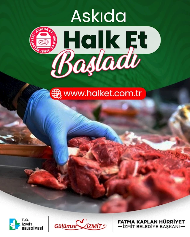 İZMİT BELEDİYESİ ASKIDA HALK ET UYGULAMASI BAŞLADI