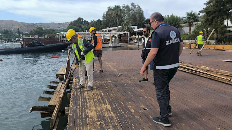 BODRUM’DA KAÇAK YAPILAŞMA MÜCADELESİ