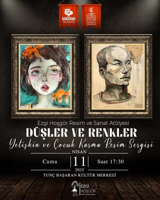 “Düşler ve Renkler” Yetişkin ve Çocuk Karma Resim Sergis