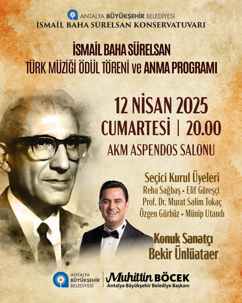 Antalya Büyükşehir Belediyesi’nden ünlü bestekara vefa