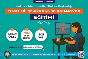DBB’den kadınlara temel bilgisayar ve 3D animasyon eğitimi