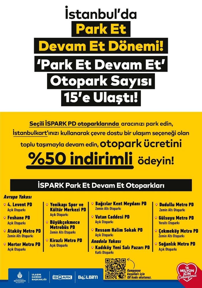PARK ET DEVAM ET OTOPARK SAYISI 15’E ULAŞTI