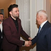 Bursaspor Başkanı Enes Çelik’ten Başkan Mustafa Bozbey’e teşekkür ziyareti