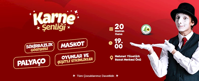 Bolu Belediyesi’nden öğrencilere karne şenliği