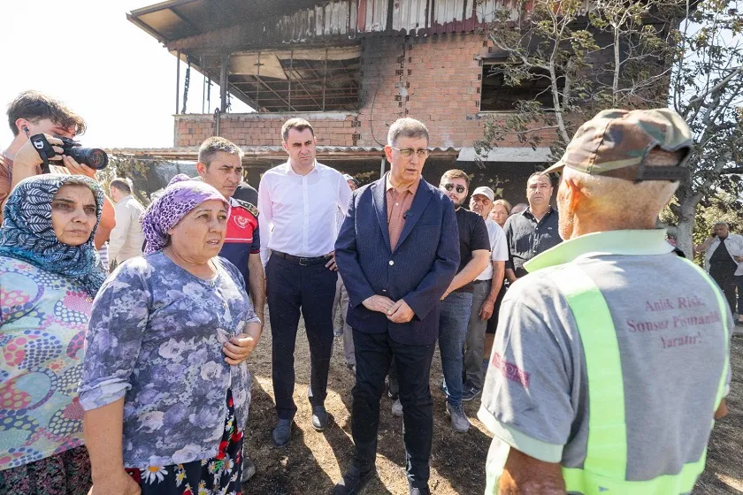 Yanan yerleşim yerlerinde barınma sorununa hızlı çözüm