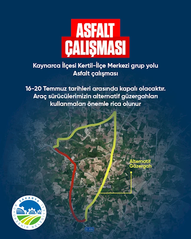 Büyükşehir uyardı: Kaynarca’da o güzergâh yenileniyor