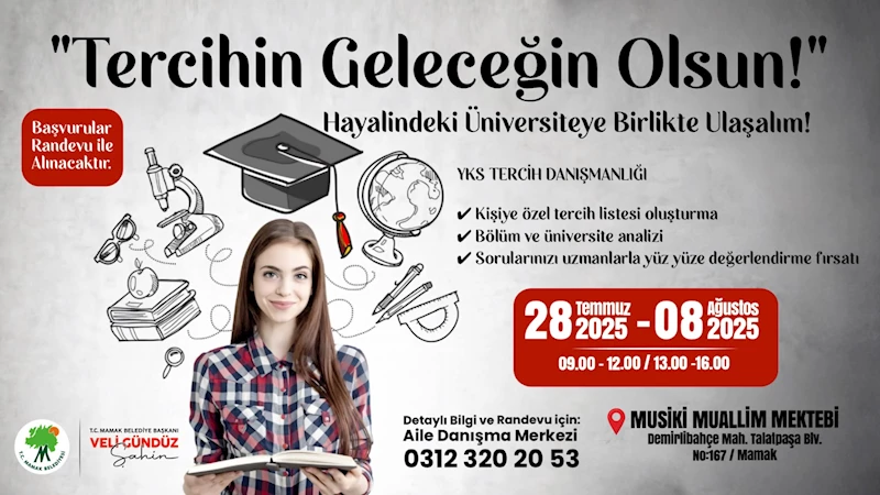 Mamak Belediyesi’nden Gençlere YKS Tercih Desteği