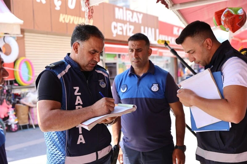 Zabıta Müdürlüğü’nden Kaldırım Denetimi.