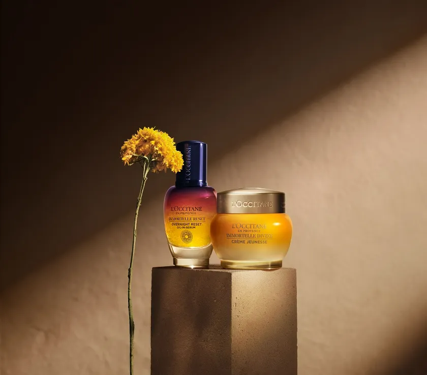 L’Occitane Reset Serum ve Divine Krem:Ciltte ışıltı ve sıkılık için güç ikilisi 