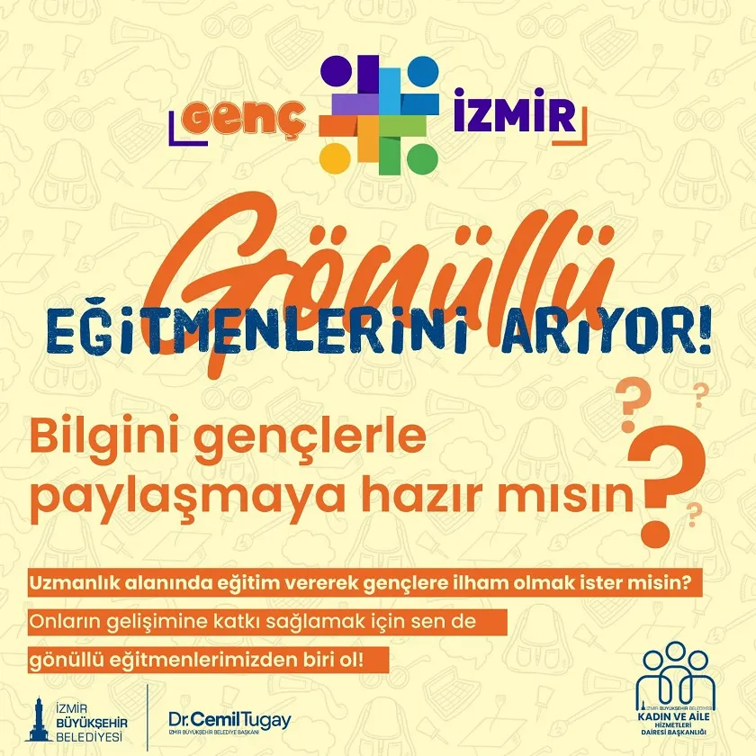 Genç İzmir gönüllü eğitmenlerini arıyor