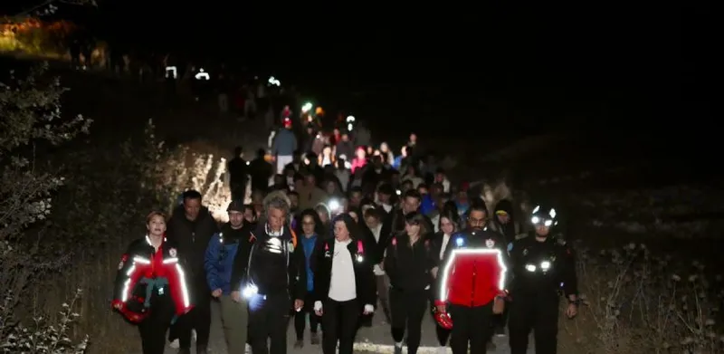 Avrupa Hareketlilik Haftası`nda Gece Doğa Yürüyüşü Düzenlendi