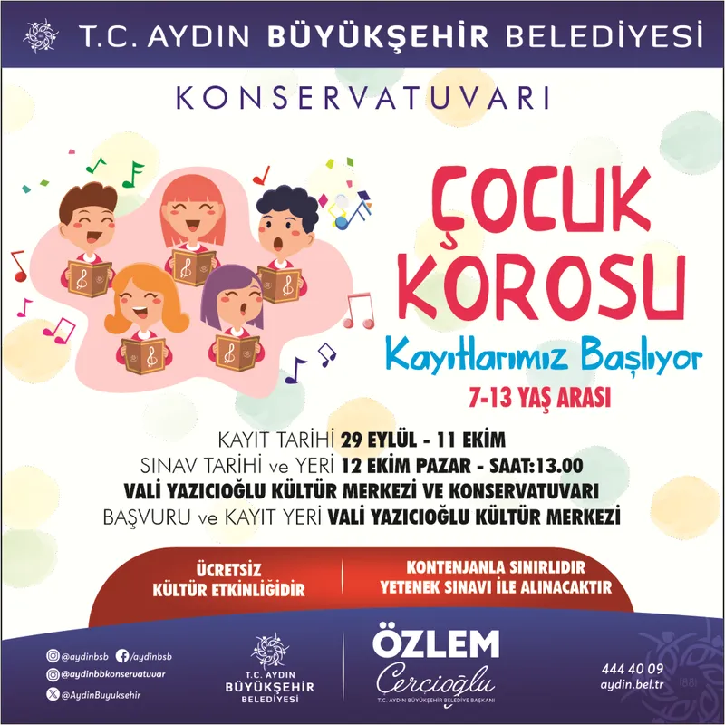 BAŞKAN ÇERÇİOĞLU: SANATLA BÜYÜYEN NESİLLER GELECEĞİMİZDİR