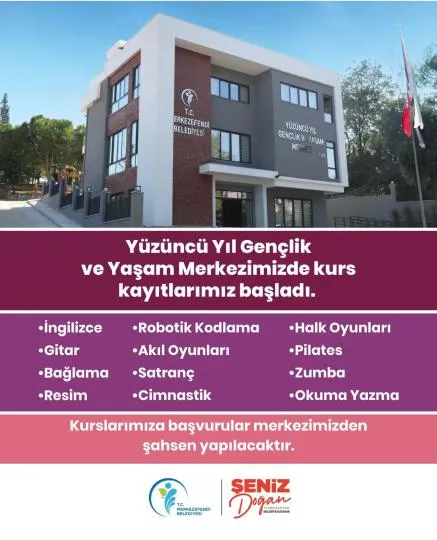 Yüzüncü Yıl Gençlik Ve Yaşam Merkezi’nde Kurs Kayıtları Başladı