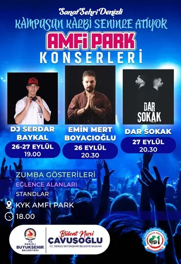 Kampüsün kalbi Amfi Park konserleriyle atacak
