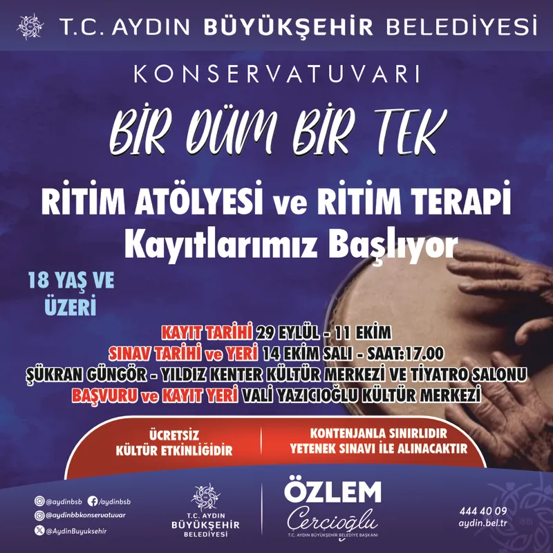 MÜZİĞİN RİTMİ BÜYÜKŞEHİR BELEDİYESİ İLE AYDIN’DA ATACAK