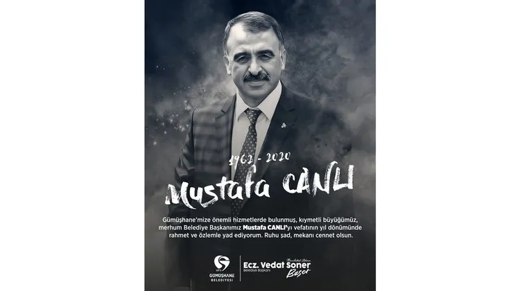 BAŞKANIMIZ, MERHUM BELEDİYE BAŞKANIMIZ MUSTAFA CANLI’YI VEFATININ YIL DÖNÜMÜNDE YAD ETTİ