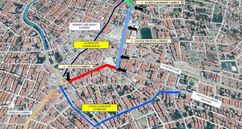 Büyükşehir’den Korkuteli’nde asfalt çalışması