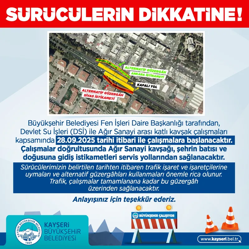 Büyükşehir’den Sürücülere Uyarı