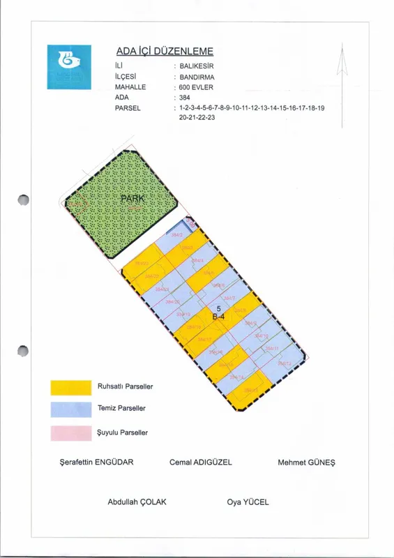 600 Evler Mh. 384 Ada İçi Düzenlemesi