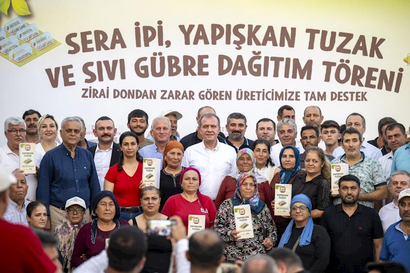 Başkan Seçer, ‘Sera İpi, Yapışkan Tuzak ve Sıvı Gübre Dağıtım Töreni’ne Katıldı